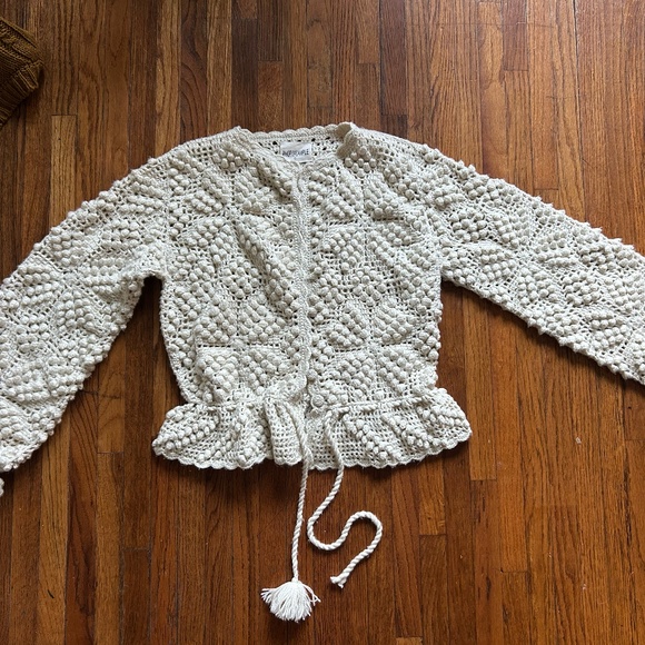 DOEN HEIRLOOM HAND KNIT CARDIGAN - Picture 1 of 7